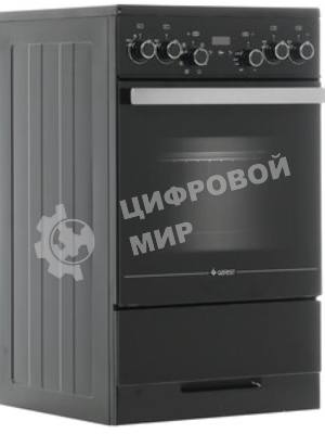 Плита электрическая Gefest ЭП Н Д 5560-03 0057 черный, конфорок 4 электрических, духовка 55 л, 50 см x 85 см x 58.5 см