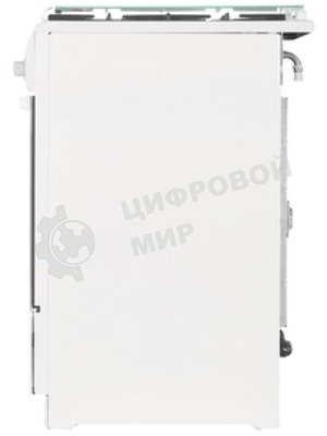 Плита газовая De Luxe 506040.11Г (КР) ЧР белый, конфорок 4 шт, духовка 54 л, 50 см x 85 см x 60 см