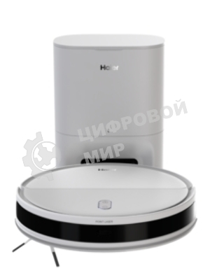 Робот-пылесос Haier HSR Pro Lite белый, 2600 мAч Li-Ion, уборка сухая/влажная, пылесборник контейнер 0.25 л (в компл.:5мешков)