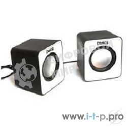 Акустическая система Dialog Colibri AC-02UP BLACK-WHITE акустические колонки 2.0, 5W RMS, питание от USB