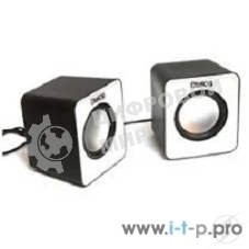 Акустическая система Dialog Colibri AC-02UP BLACK-WHITE акустические колонки 2.0, 5W RMS, питание от USB