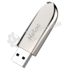 Флешка USB Netac U352 (NT03U352N-032G-20PN), 32Gb, USB 2.0, R/W 50/15, серебристый