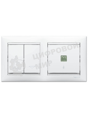 Рамка Valena - Белая - двухместная Legrand 774452