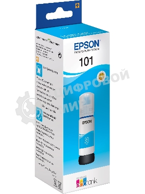 Картридж струйный Epson L101 C13T03V24A синий (70мл) для Epson L4150/L4160/L6160/L6170/L6190