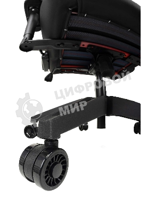 Кресло Knight Outrid Smile черный, экокожа, 120 кг, механизм качания