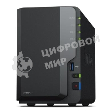 СХД настольное исполнение SYNOLOGY 2BAY NO HDD DS223