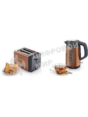 Тостер Bosch TAT4P429 медь, 970 Вт, 2 слота