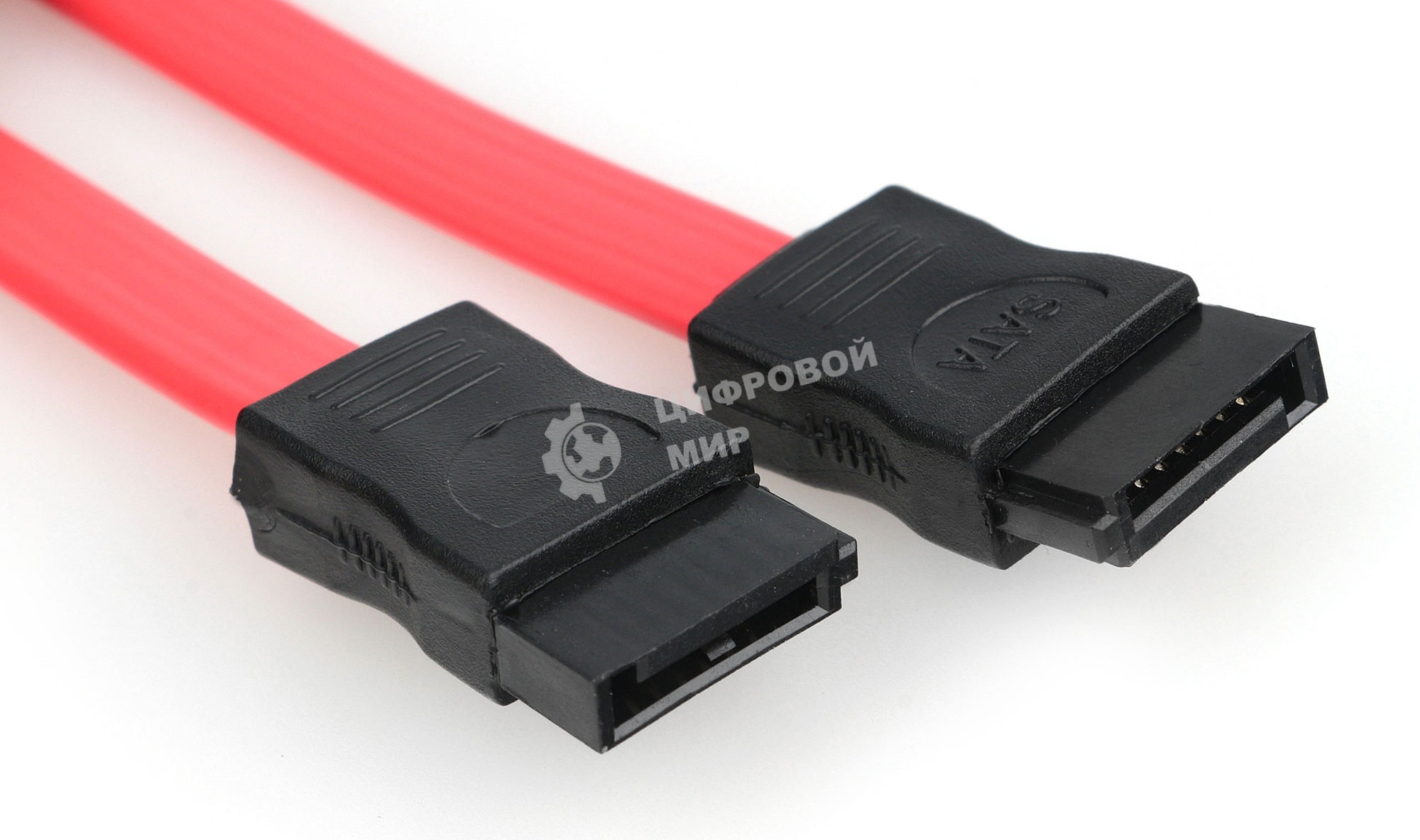 Кабель интерфейсный SATA Cablexpert CC-SATADATA-N, Sata3 7pin/7pin, медн.проводник, 50 см, пакет