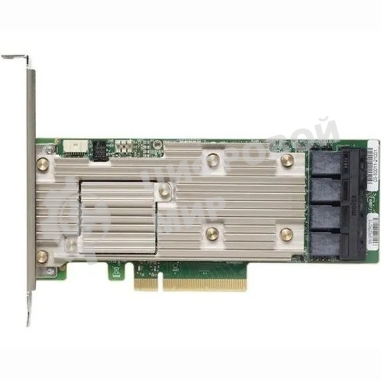 Контроллер MegaRAID 9460-16I SGL (05-50011-00), PCIe 3.1 x8 LP, SAS/SATA/NVMe, RAID 0,1,5,6,10,50,60, 16port(4 * int SFF8643), 4Gb Cache, 3516ROC