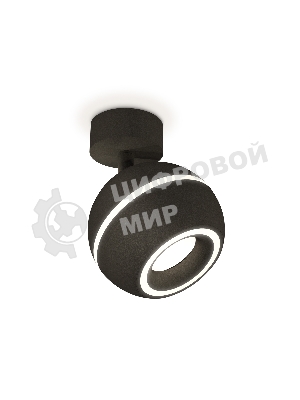 Комплект поворотного светильника Ambrella light XM1102015 SBK черный песок MR16 GU5.3 LED 3W 4200K (A2210, C1102, N7111)