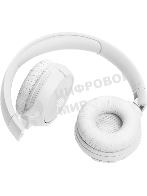 Беспроводные наушники JBL Tune 520BT белый, накладные, Bluetooth, быстрая зарядка, складная конструкция