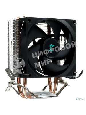 Кулер для процессора DEEPCOOL AG200 черный, 92 мм, алюминий/медь, 3050 об/мин, 30.5 дБ, 4 pin, 100 Вт, 133 мм