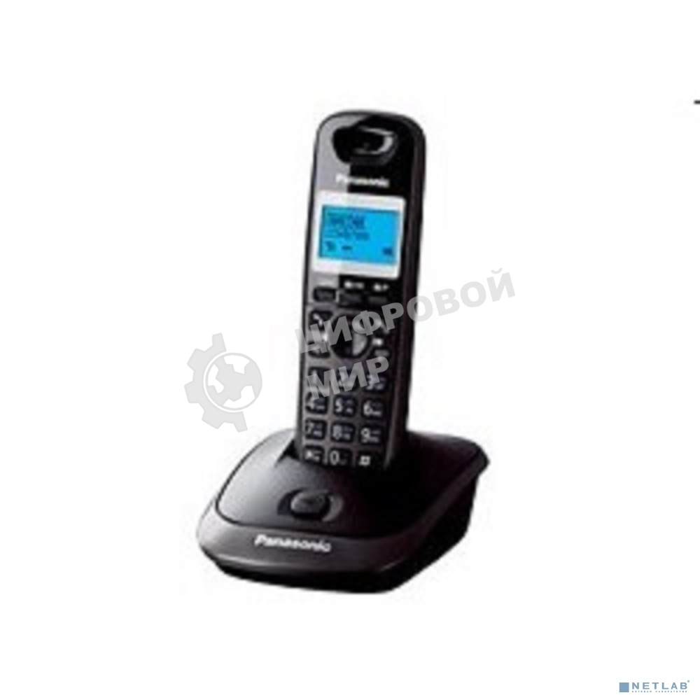 Телефон беспроводной (DECT) Panasonic KX-TG2511RUT (титан) АОН, Caller ID,спикерфон на трубке,переход в Эко режим одним нажатием