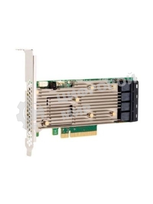 Контроллер MegaRAID 9460-16I SGL (05-50011-00), PCIe 3.1 x8 LP, SAS/SATA/NVMe, RAID 0,1,5,6,10,50,60, 16port(4 * int SFF8643), 4Gb Cache, 3516ROC
