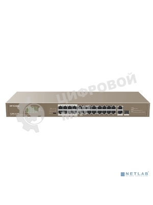 Коммутатор IP-COM F1126P-24-250W PoE неуправляемый 26-Ports 10/100 Mbps Base-TX + 1-Port 1000 Base-X SFP/24-Ports PoE (PoE бюджет 230W)