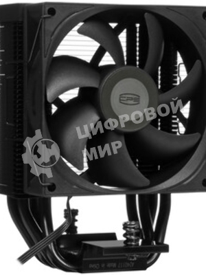 Кулер PCCooler R400 черный 92мм алюминий+медь 2200rpm 30db 4-pin 180W 133мм