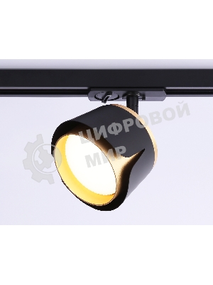 Трековый однофазный светильник Ambrella light GL5344 BK/GD черный/золото GX53 D100*66