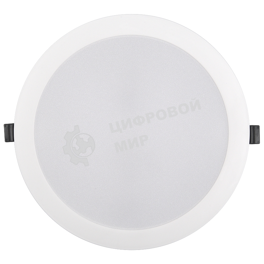 Светильник встраиваемый LED круг 24Вт 4500К 220мм белый пластик IP40 General GLP-RW3-24BT-220-4