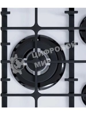 Газовая варочная поверхность Lex GVG 646T WH, 4 конфорки, закаленное стекло, 9250 Вт