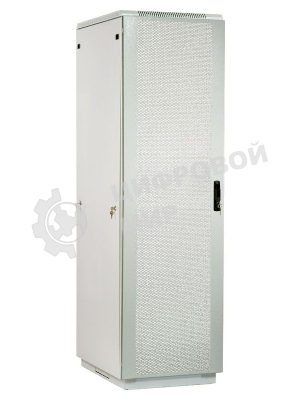 Шкаф телеком. напольный 42U (600x1000) дверь перфорированная (ШТК-М-42.6.10-4ААА) (3 коробки)