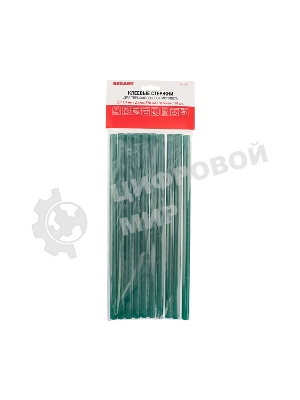 Клеевые стержни Rexant, Ø11 мм, 270 мм, зеленые, 10 шт., хедер