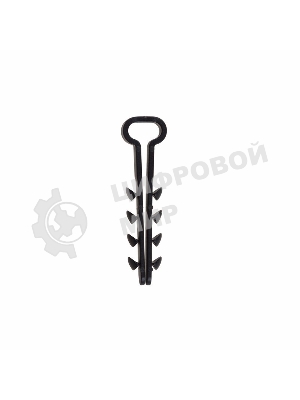 Дюбель-хомут нейлоновый прямоугольный Rexant 5-8 мм, черный, упаковка 100 шт.