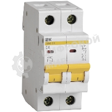 Выключатель автоматический модульный 2п C 4А 4.5кА ВА47-29 IEK MVA20-2-004-C