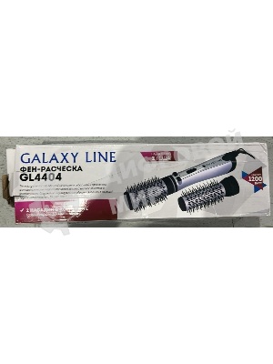 (Поврежденный товар) Фен-расческа Galaxy Line GL 4404 сиреневый/черный, 1200 Вт, 30/50 мм [См.описание!]