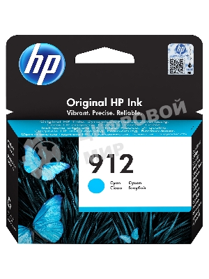 Картридж струйный HP 912 3YL77AE голубой (315стр.) для HP OfficeJet 801x/802x