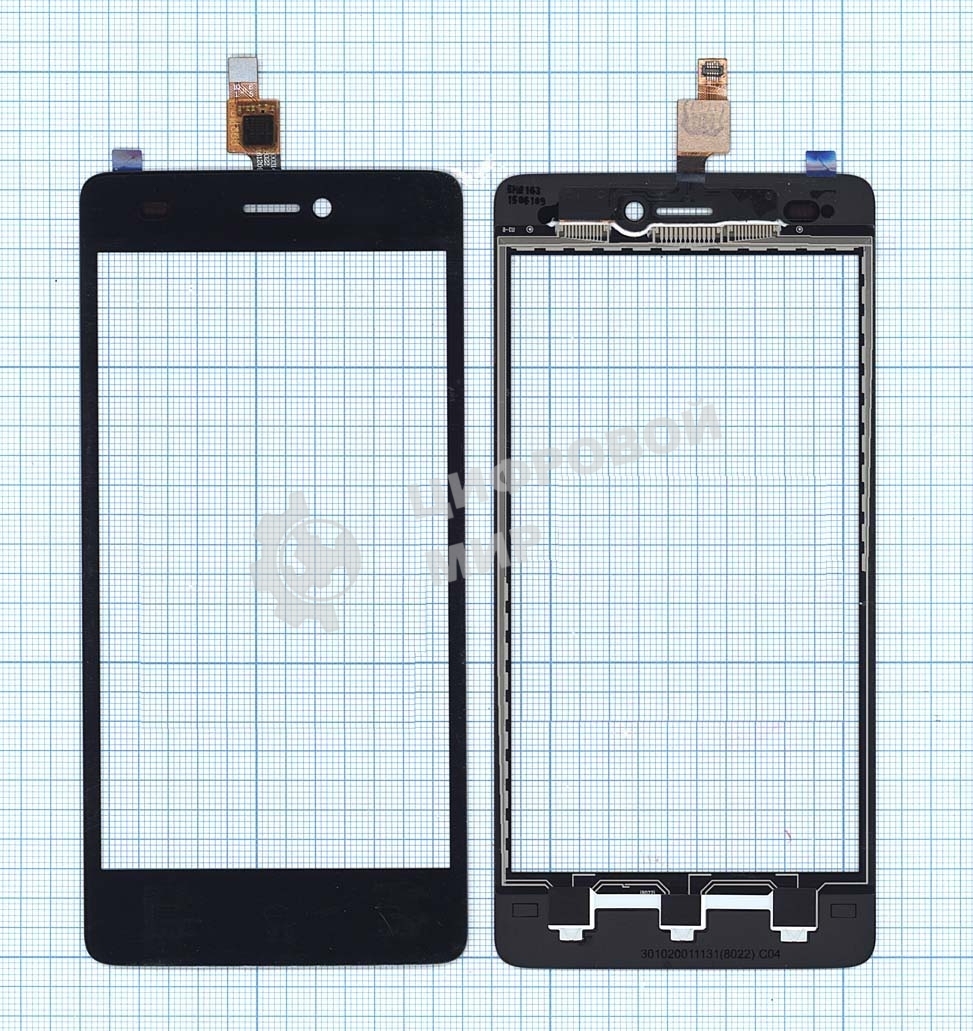Сенсорное стекло (тачскрин) для Micromax A290, черное