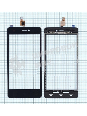 Сенсорное стекло (тачскрин) для Micromax A290, черное