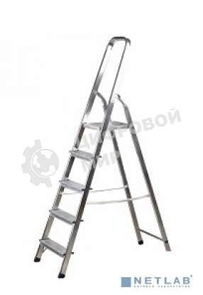 Лестници FIT 65343 Лестница-стремянка алюминиевая, 5 ступеней, вес 3,62 кг