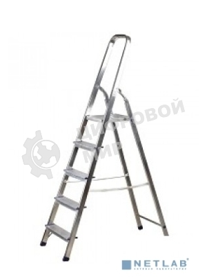 Лестници FIT 65343 Лестница-стремянка алюминиевая, 5 ступеней, вес 3,62 кг