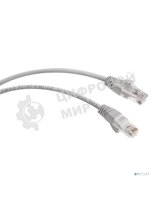 Шнур коммутационный Cabeus, cat.6a, неэкр., U/UTP, RJ45/RJ45, LSZH, AWG24, 5м, серый