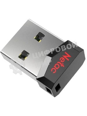 Флешка USB Netac UM81 (NT03UM81N-004G-20BK), 4Gb, USB 2.0, R/W 30/10, черный/красный