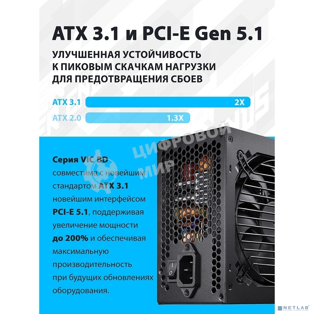 Блок питания FSP VIC-750BD ATX 750W (POA7500202)