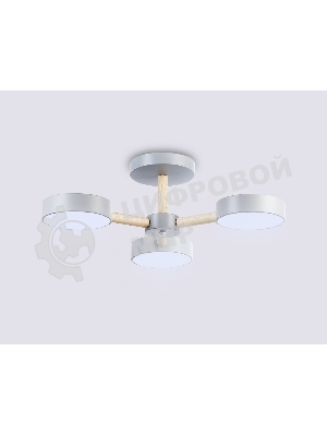 Светильник Ambrella light FL4822/3 GR серый 3000K-6400K 40W D580*160 (ПДУ ИК)