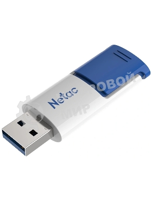 Флешка USB Netac U182 Blue (NT03U182N-256G-32BL), 256Gb, USB 3.0, R/W 70/30, белый/синий