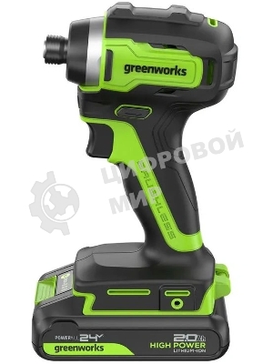 Винтоверт Greenworks ID3170 аккум. патрон:шестигр.1/4