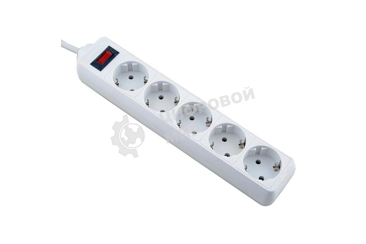 Сетевой фильтр Defender ES 99481 белый, 1.8 м, EURO, 5 розеток, 2200 Вт