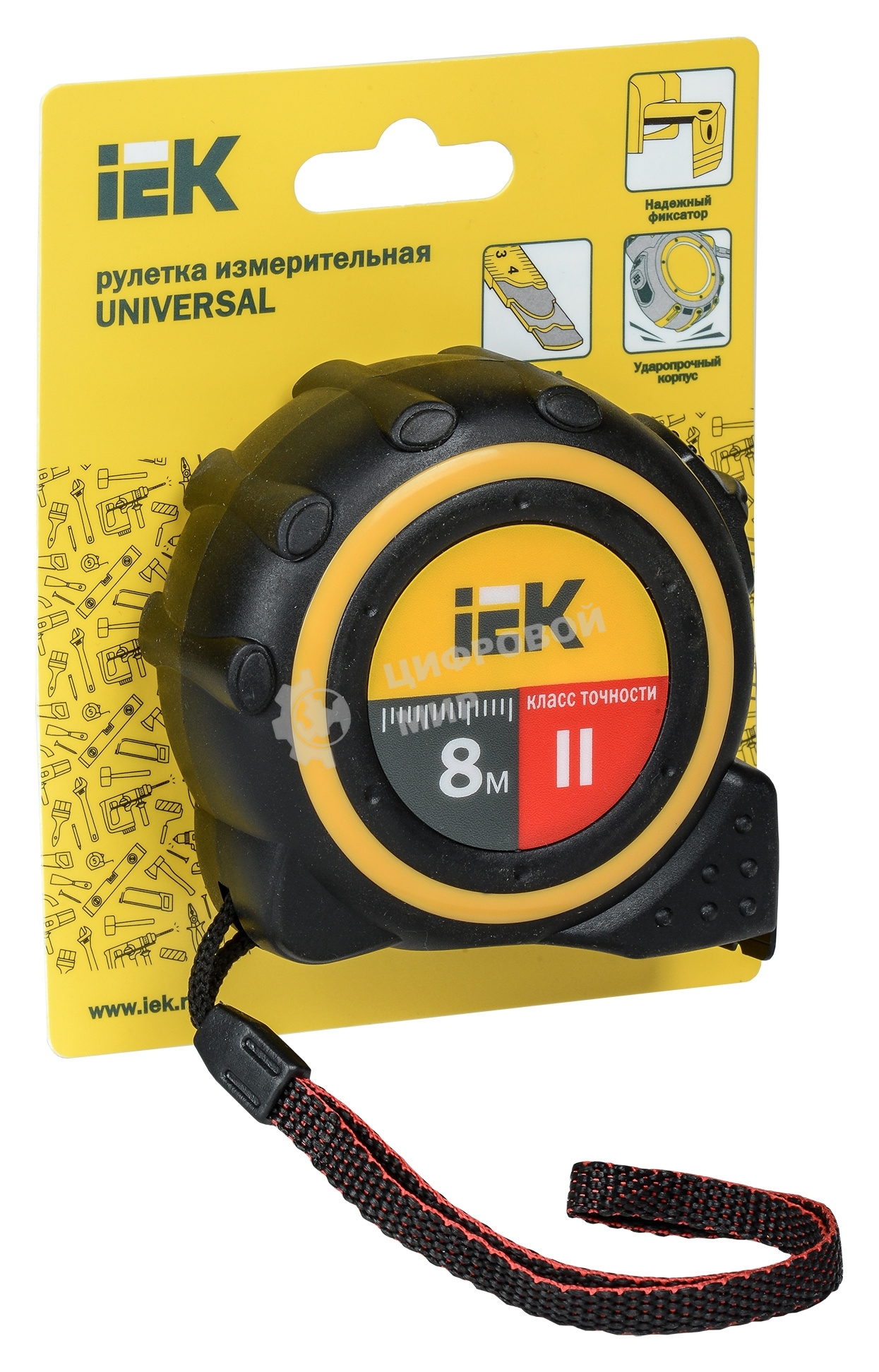 Рулетка измерительная Universal 8м IEK TIR10-1-008
