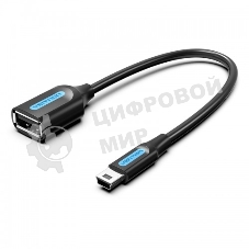 Адаптер переходник Vention OTG USB 2.0 AF/mini B 5pin - 0.15м