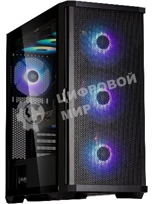 Компьютерный корпус ZALMAN Z10 PLUS, ATX, черный, WINDOW, 2x3.5