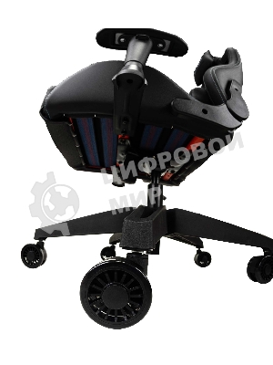 Кресло Knight Outrid Smile черный, экокожа, 120 кг, механизм качания