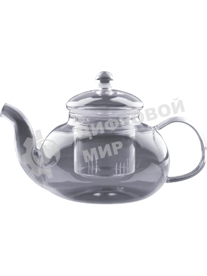 Чайник заварочный AROMA, объем:750 мл (боросиликатное стекло, нерж.сталь)