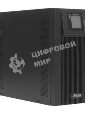 Источник бесперебойного питания PowerMan Online 2000VA черный (Online-Double conversion/LCD Display/USB/Software/RJ11/45,RS-232)