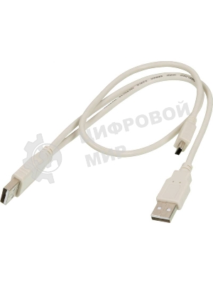 Кабель USB2.0 Ningbo mini (5pin)-A 0,5m +доп.питание A(0.3m) Blister box