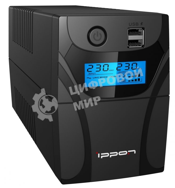 Источник бесперебойного питания Ippon Back Power Pro II Euro 850 480Вт 850ВА черный