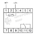 Реле промежуточное PK-1P/Un (монтаж на DIN-рейке 35мм 12В AC/DC 16А перекл.) F&F EA06.001.001