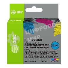 Картридж струйный Cactus CS-F6V18AE (123XL) многоцветный (330 стр., 18 мл) для HP DeskJet 1110/1111/1112/2130